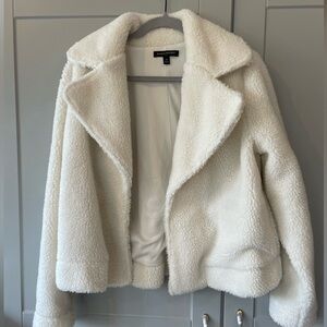 Banana Republic Women's Cream Sherpa Jacket